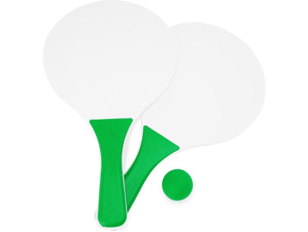 Juego de tenis para merchandising madera de colores variados Feroe Verde helecho detalle 7