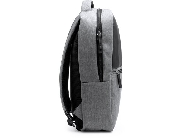 Mochila para portátil barata de 15 rPET 600D Kiton Gris vigore detalle 4