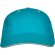 Gorras béisbol cierre velcro de algodón 260 g/m2 Panel Turquesa detalle 25