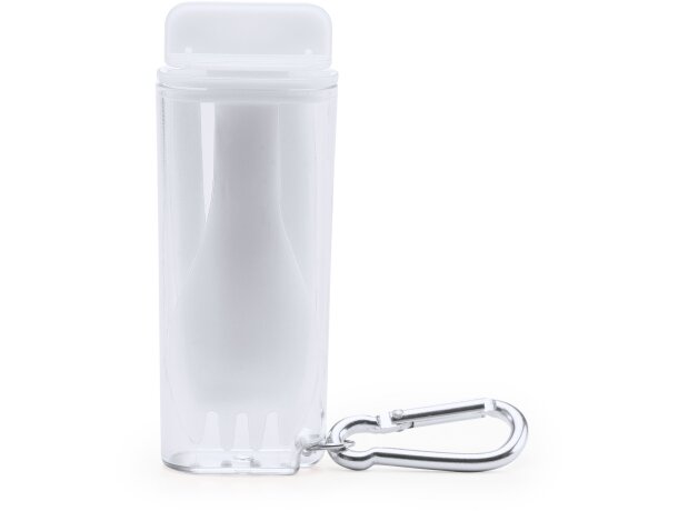 Pajita ecológica publicitaria Parbu set con tenedor y estuche con mosquetón Rojo detalle 12