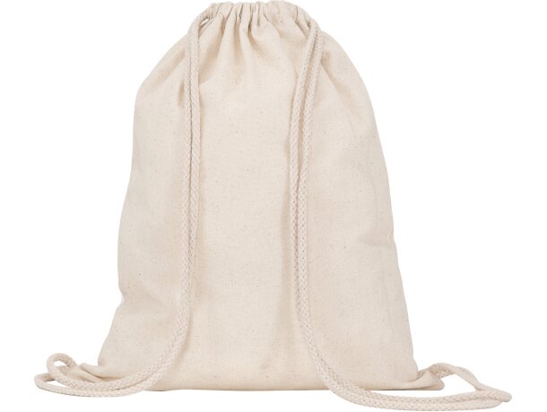 Mochila de cuerdas multiusos de algodón 140 g/m2 Mirlo Crudo detalle 5