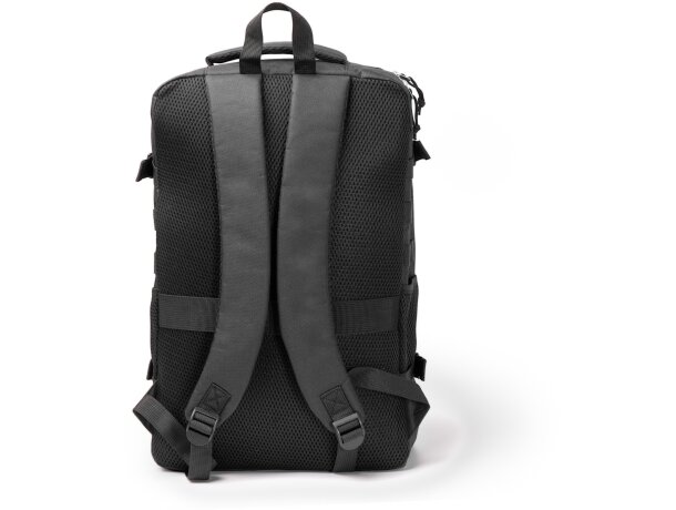 Mochila Francis RPET con compartimento portátil 17 pulgadas Negro detalle 2