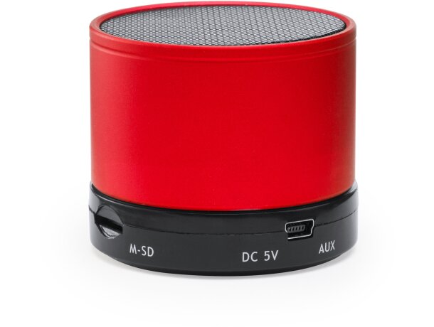 Altavoces promocionales redondos Garrix Rojo detalle 8