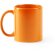 Tazas para personalizar unisex en variados colores cerámica Naranja