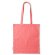 Bolsa de la compra asas largas de algodón orgánico 140 g/m2 Bondy Rojo crisantemo