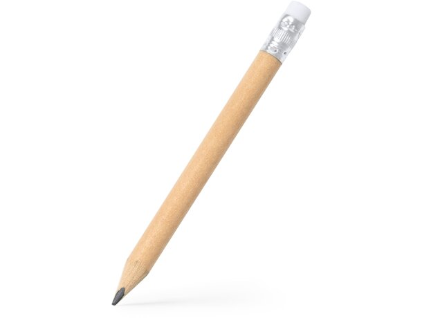 Lapices con nombre madera con goma mata Crudo detalle 4