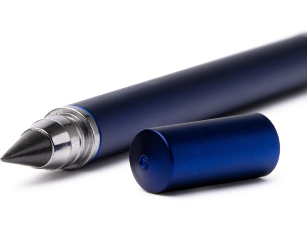 Bolígrafo Bolpin dual con lápiz infinito y acabado metalizado Blanco detalle 1