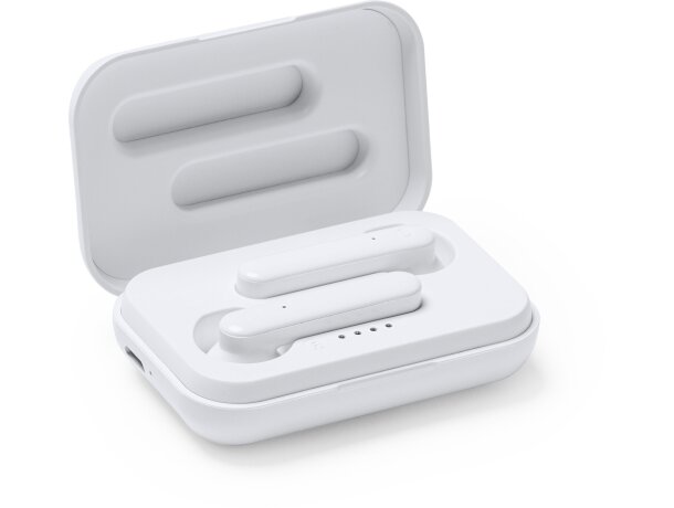 Auriculares inalámbricos de plástico Ferry Blanco detalle 1