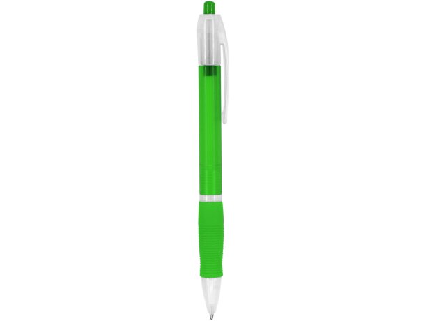 Bolígrafos originales con pulsador translúcido y tinta azul Ontario Verde helecho detalle 14