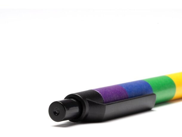 Bolígrafos originales pulsador de plástico tinta azul Sivan Multi color detalle 2
