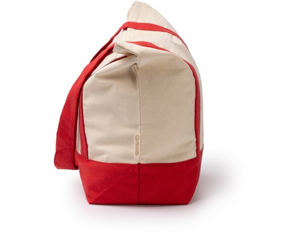 Bolsa de playa Paty con asas reforzadas algodón reciclado Negro detalle 3