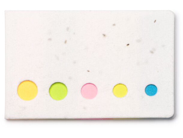 Portanotas Sense reciclado plantable con semillas integradas Crudo detalle 4