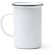Taza Alepo blanco con borde plateado 380 ml