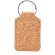 Llaveros ecológicos con estilo clásico Hibis de corcho natural y anilla metálica Rectangular detalle 4
