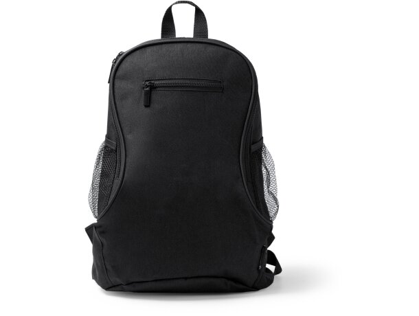 Mochila Bamba en RPET reciclado con asas acolchadas Negro vigore detalle 3