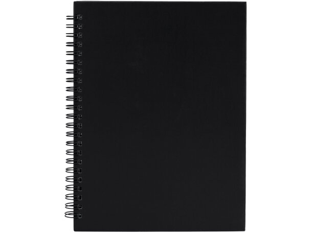 Libreta Valle espiral A5 cartón reciclado 80 hojas rayadas Rojo detalle 7
