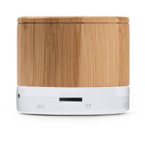 Altavoz con bluetooth de bambú Nervo