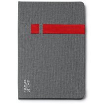 Cuaderno A5 personalizado RPET tapa rígida 80 hojas soporte móvil bolígrafo