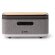 Altavoz Bluetooth MORNIX bambú reciclado con carga inalámbrica Gris vigore detalle 4