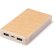 Powerbank 10000 mah de plástico reciclado Brukin Crudo detalle 3