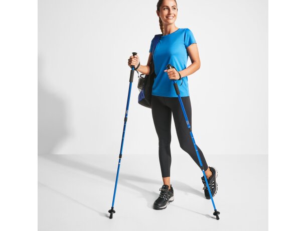 Set bastones trekking Vulcan aluminio con sistema amortiguación Negro detalle 1