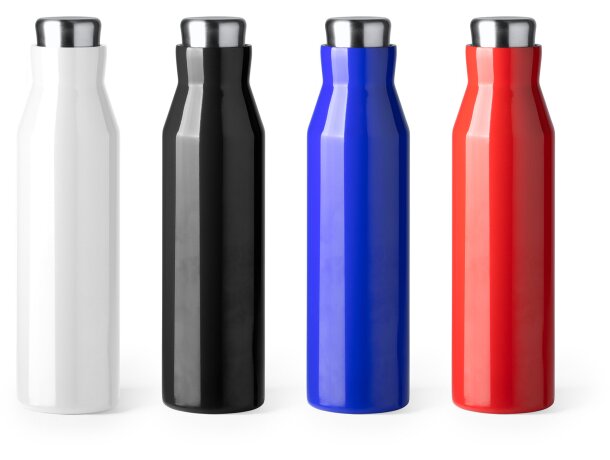 Botellas de acero antigoteo y doble pared 600ml Torke Blanco detalle 2