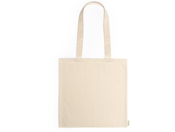 Bolsa Greta personalizable algodón orgánico 300 g/m² natural Crudo detalle 4