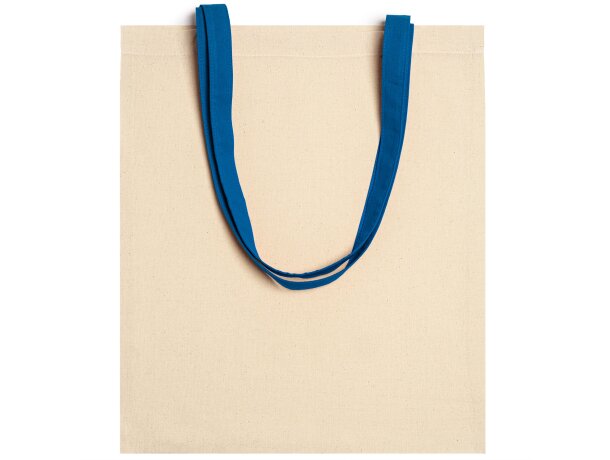 Bolsa algodón asas largas a color 105 g/m2 Royal detalle 11