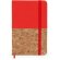 Bloc de notas con tapa rígida de corcho/polipiel y hojas lisas Rojo detalle 9