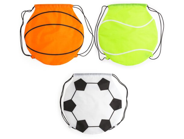Mochila infantil diseños deportivos de poliéster 190T Milano Baloncesto detalle 2