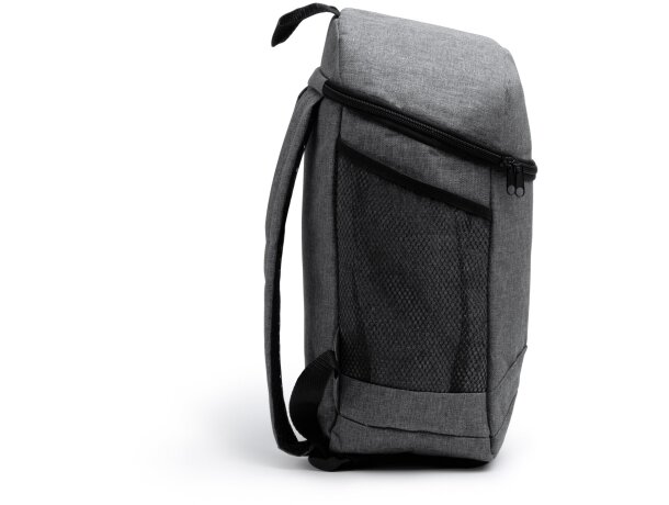 Mochila nevera con bolsillos de red rPET vigoré Ruper Negro detalle 3