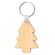 Llavero Lacey de bambú natural con forma árbol