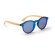 Gafas de sol Colton con lentes espejo y patillas bambú protección UV400 Crudo detalle 5