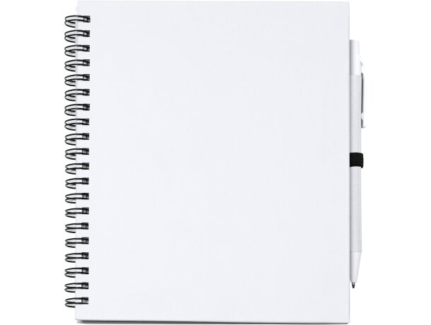 Libreta anillas de cartón reciclado Leynax Blanco detalle 5
