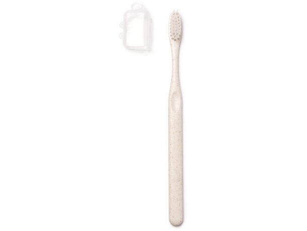 Cepillo de dientes Lemar en fibra de trigo con cerdas suaves Crudo detalle 4