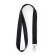 Lanyards baratos poliéster Host Negro