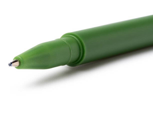 Bolígrafo roller Sarmi con tapa y textura suave en ABS Blanco detalle 2