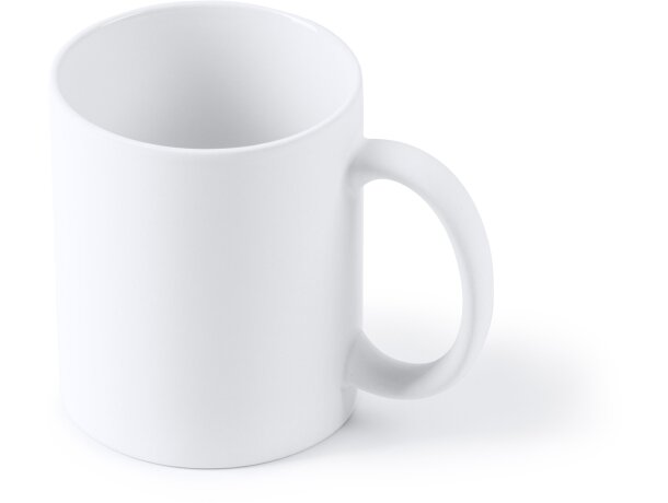 Taza de cerámica Rambu blanco mate 350ml para sublimación Blanco detalle 4
