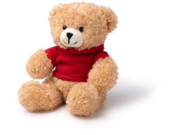 Peluche oso Jazz con sudadera personalizable de poliéster Blanco detalle 4