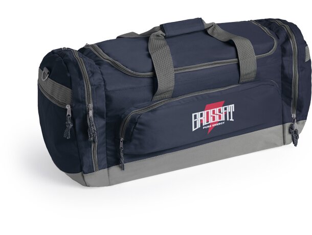 Bolsa deporte con bandolera ajustable unisex poliéster 600D Negro detalle 3