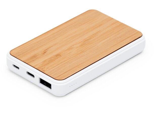 Powerbanks 5000 mah plástico reciclado Rossum Crudo detalle 5