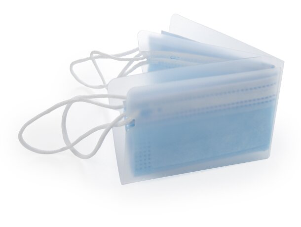 Funda portamascarillas Hawking de polipropileno flexible Blanco detalle 1
