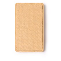 bateria externa personalizada bambú 8000 mAh