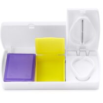 Pastillero Medy blanco con cortador y cajitas