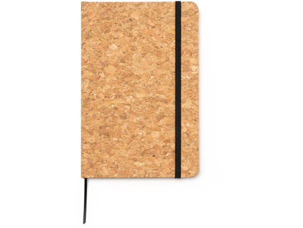 Bloc Andros A5 corcho natural con banda elástica y 80 hojas Crudo detalle 4