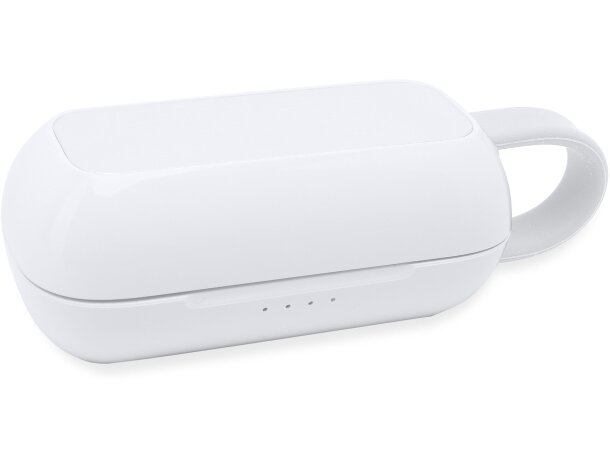 Auriculares TRAP Bluetooth 5.0 con estuche de carga y botón multifunción Blanco detalle 5