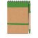Mini libreta con espiral y tapa rígida cartón reciclado Verde helecho