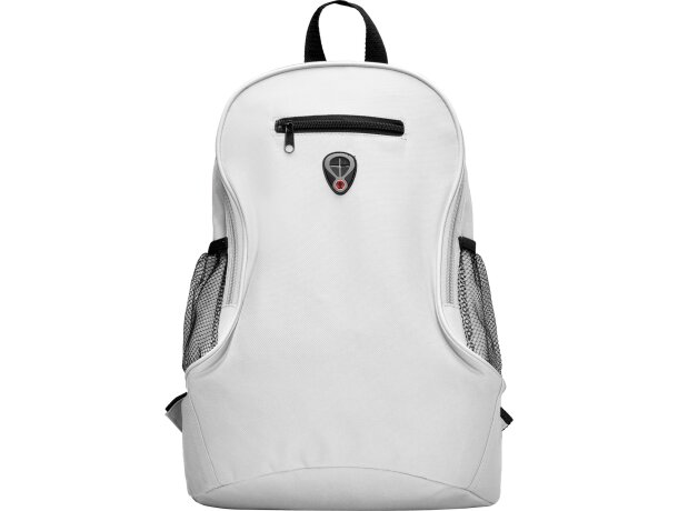 Mochila infantil deportiva poliéster Misuri Blanco detalle 4