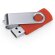 Memoria USB Marvin 16 GB con chip original y clip giratorio Rojo detalle 20