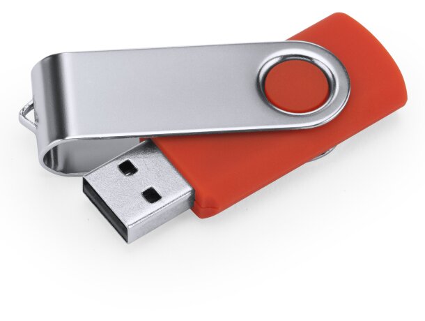 Memoria USB Marvin 16 GB con chip original y clip giratorio Rojo detalle 20